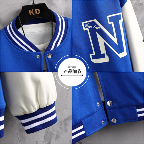 Baseball jacket outerwear for men, spring and autumn couple's set, autumn and winter men's loose trendy brand American INS student jacket top
