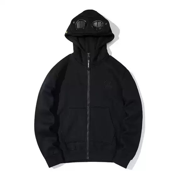 Fashionable European and American Cross-Border Autumn and Winter Personalized Cardigan Hooded Sweatshirt for Men and Women, Couple Style, Round Mirror Design Jacket Wholesale