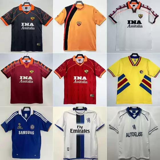 Retro Jersey Romania Home Football Uniform Roman Jersey Chelsea No. 11 Borgba Rome Jersey