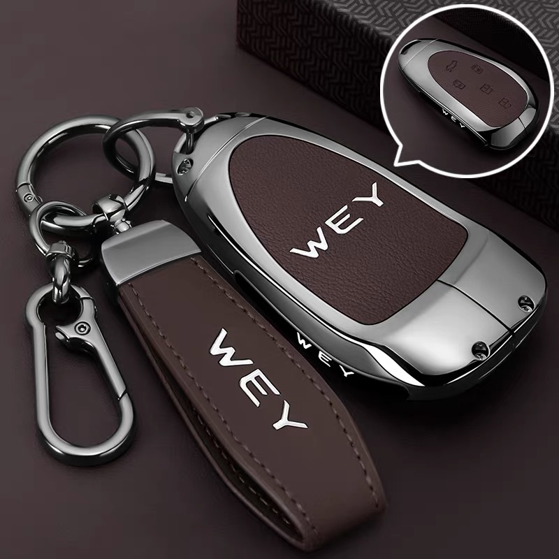 Suitable for Wey Brand Blue Mountain Latte Dht Key Cover Wei Pai Mocha Hi4 Alpine 7/8/9 Car Buckle Shell for Men