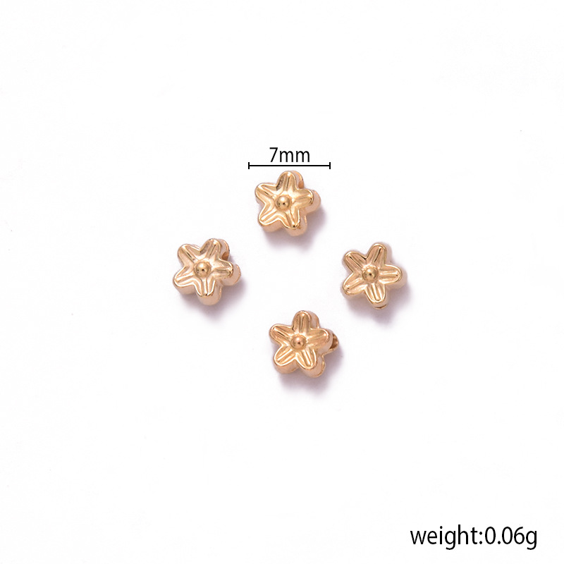 Diy Jewelry Accessories Ccb Plum Blossom Piece Spacer Bead Jewelry Accessories Wholesale display picture 4