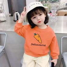 女童秋装薄款卫衣2024韩版宽松儿童外穿长袖上衣婴幼儿宝宝衣服潮