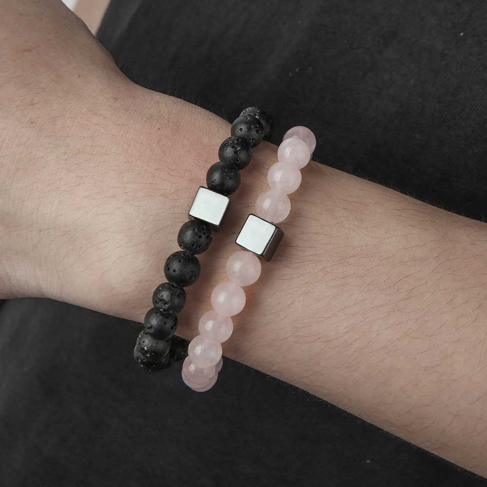 Simple Style Geometric Beaded Artificial Gemstones Bracelets
