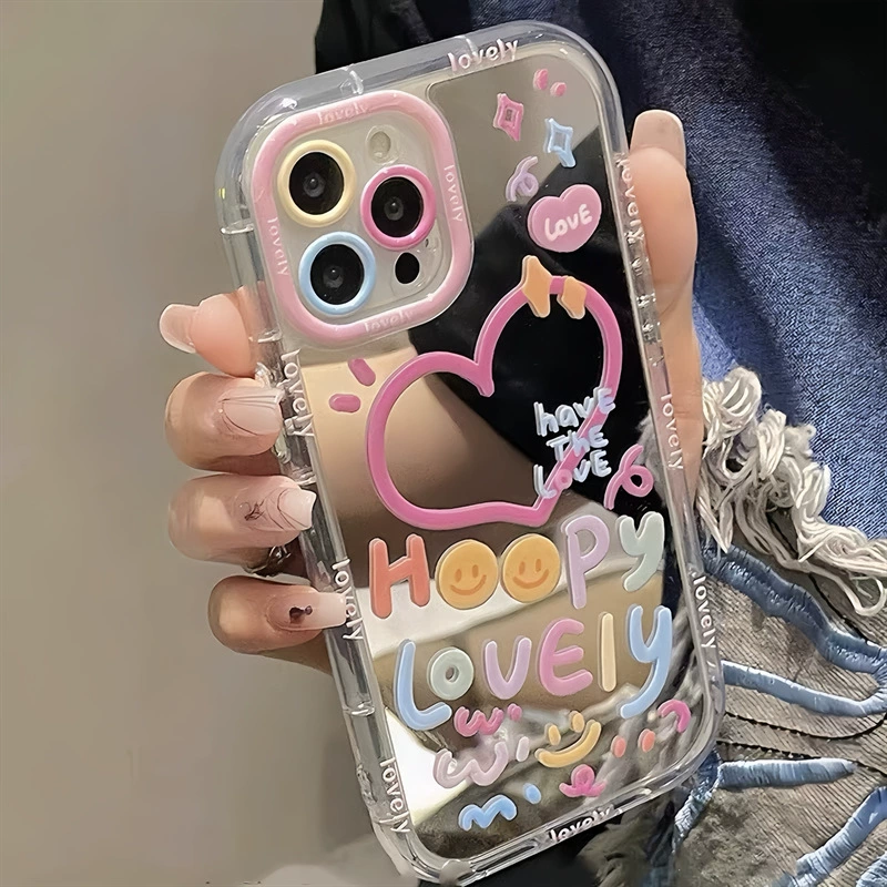Apple, совместимый iPhone 14, милый чехол с эффектом зеркала, iphone, 15promax