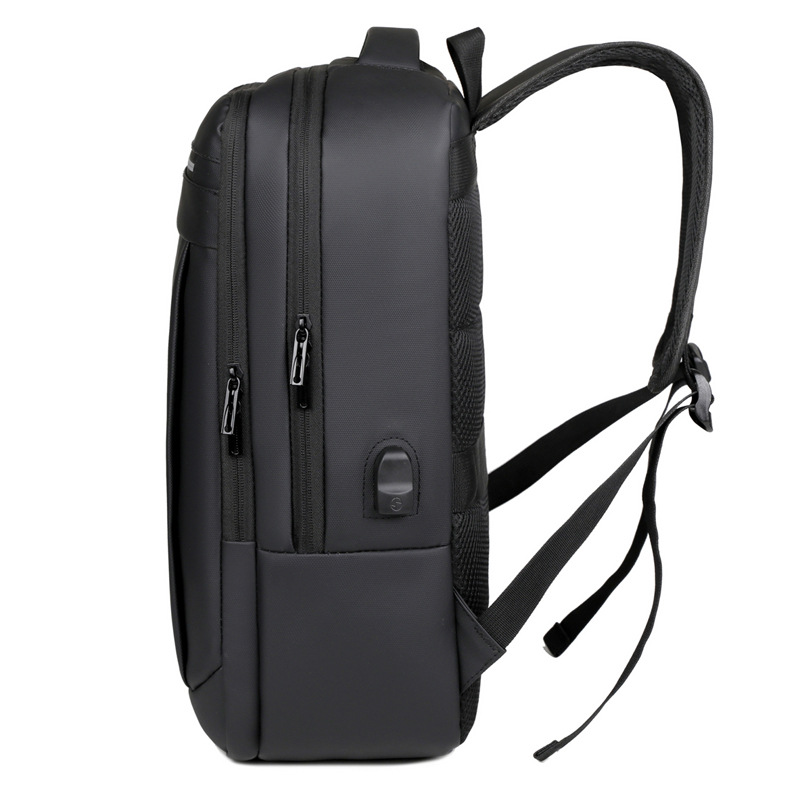 Transfronterizo 2024 nueva mochila de negocios de carga USB para hombres, reducción de carga de gran capacidad, mochila para computadora de viaje