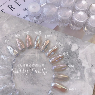 Dırnaq bəzəkləri – beauty fairy titanium gold powder bright