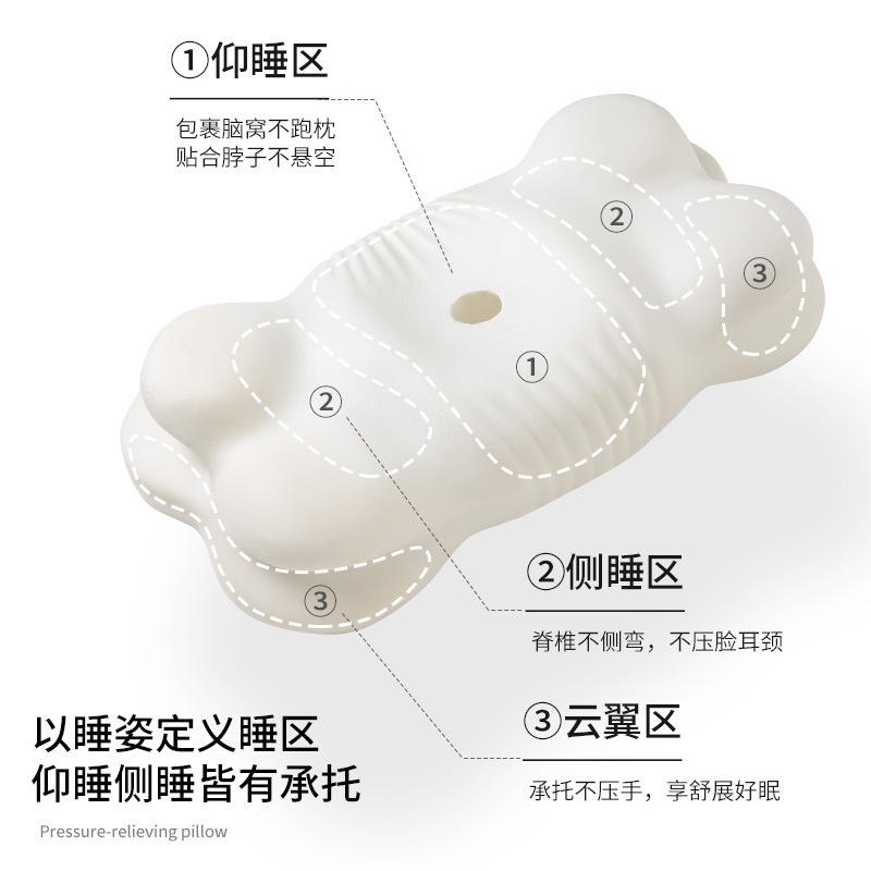 云朵枕头护颈椎助睡眠侧睡颈椎枕记忆棉护颈枕成人护颈记忆枕头|undefined