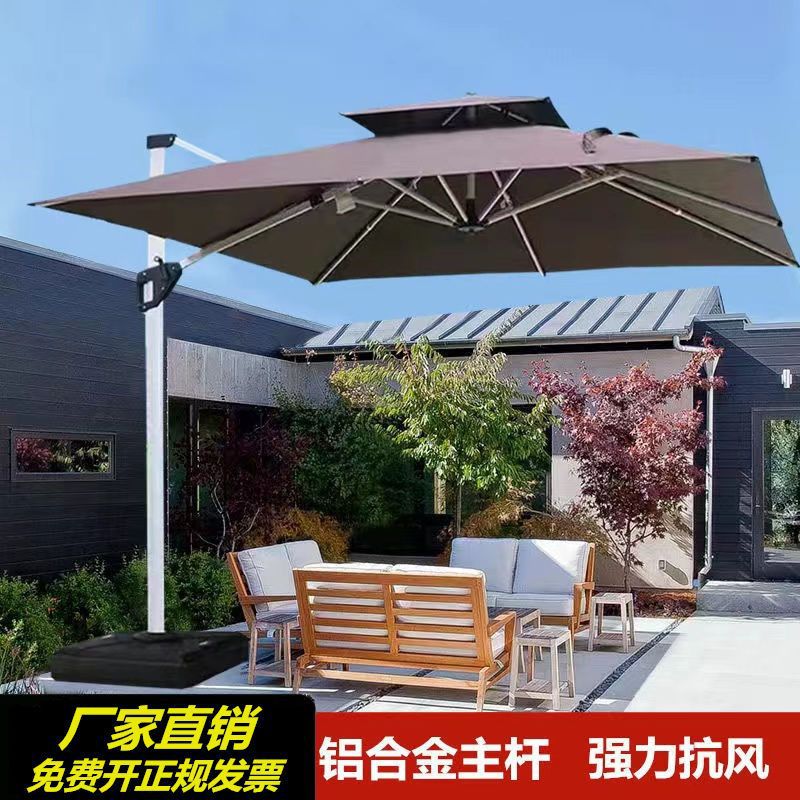 Umbrella solar-powered