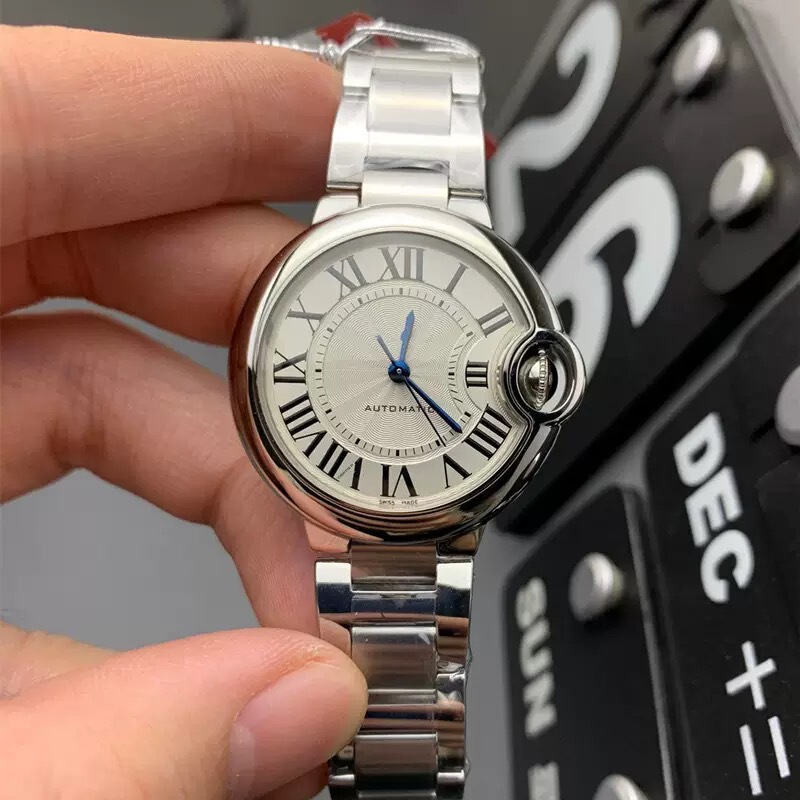 Manufacturer Afv6 Blue Balloon 33mm Mechanical Watch Fish Eye Waterproof Tank Santos Women's Watch Cross-Border Watch