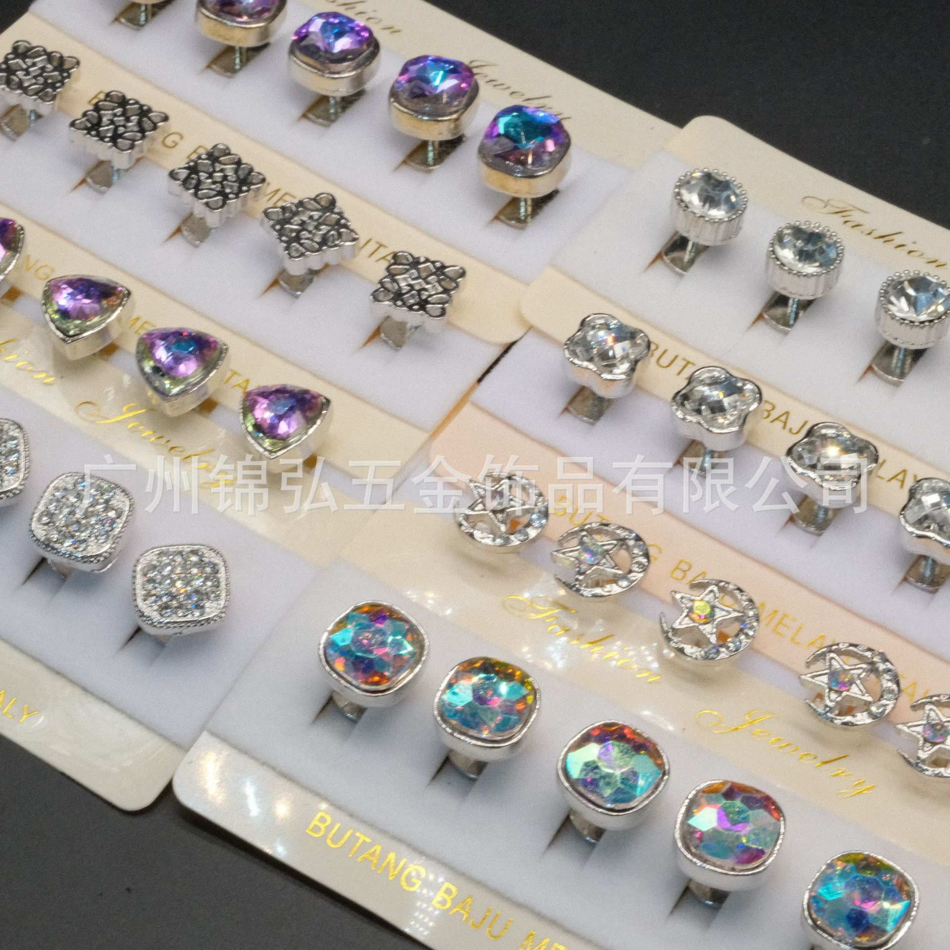 穆斯林Muslim男士衣服纽扣星星月亮马来西亚合金饰品Mens buttons