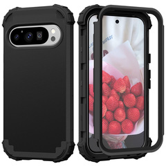 Google Pixel10Pro 3-in-1 携帯電話ケース、Pixel9Pro マット仕上げ、Pixel8 落下防止保護カバーに適しています。