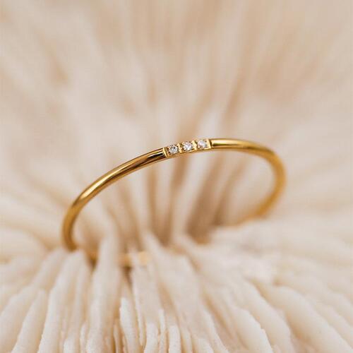 Highly recommended!  Non-fading broken diamond Japanese style ring for women simple niche light luxury ins wind tail ring