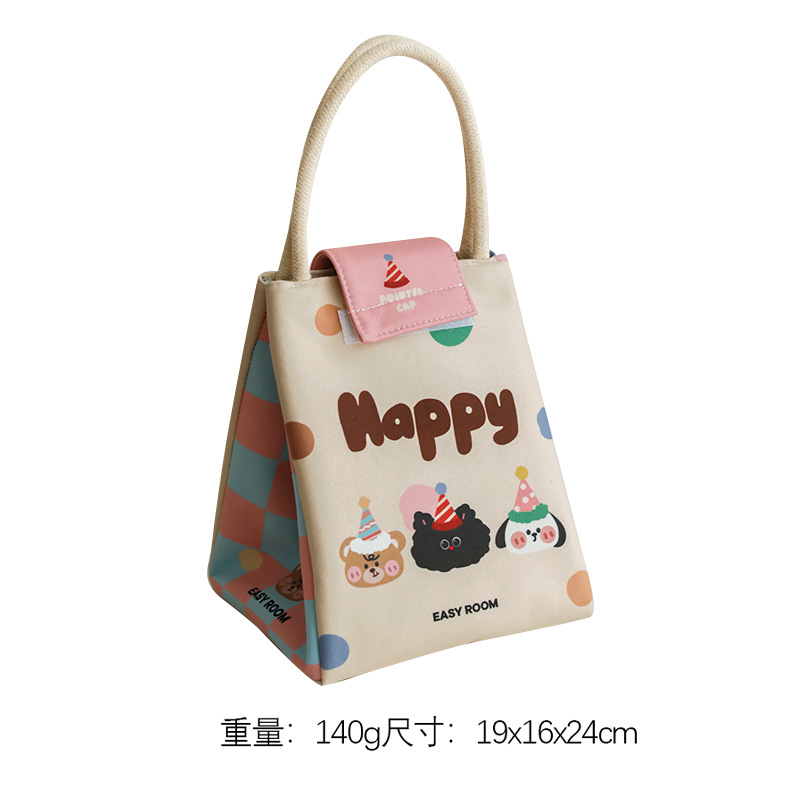 Lunch box bag, waterproof handheld thermos for students, increased thickness, food bag 5