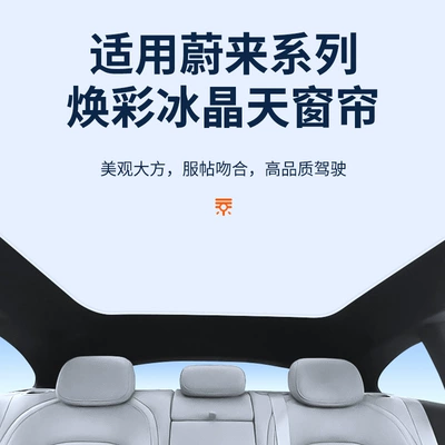 Suitable for Weilai EC6 EC7 ET5T Travel Edition ET7 Brightening Ice Crystal Skylight Sunshade Sky Screen Sunshade