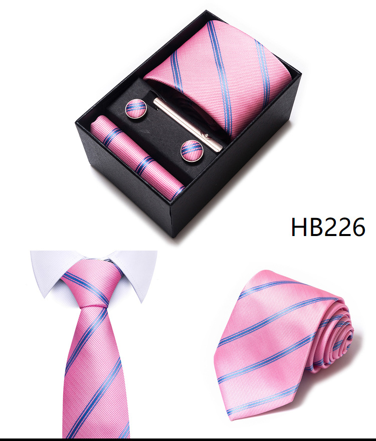 Simple Style Geometric Solid Color Polyester Yarn Men's Cufflinks Lavalier Tie display picture 25