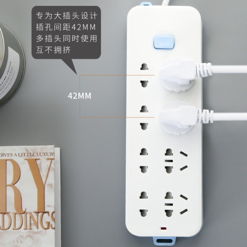 Yaniu socket two-term plug two 2-head phase pin hole plug-in strip plug-in board short-line two-corner eye plug-in board with line extension