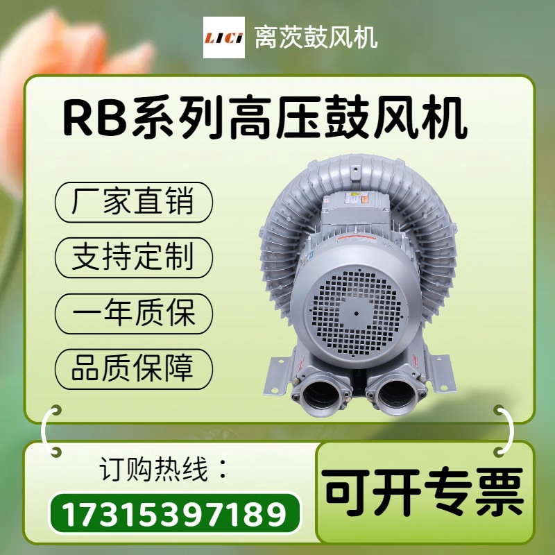 离茨RB-71D-4 漩涡气泵 造纸机用旋涡高压风机 4KW真空吸附气泵
