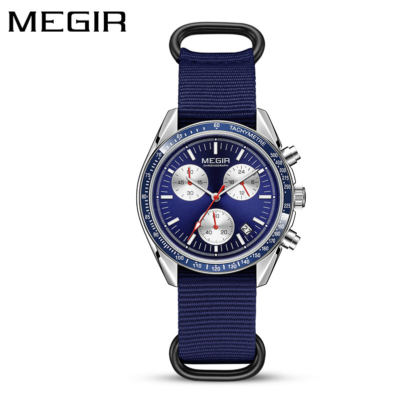 Reloj cronógrafo multifuncional para hombre, de lona, estilo lujoso/resistente para negocios, resistente al agua, de cuarzo, nuevo con etiquetas._voghion.com
