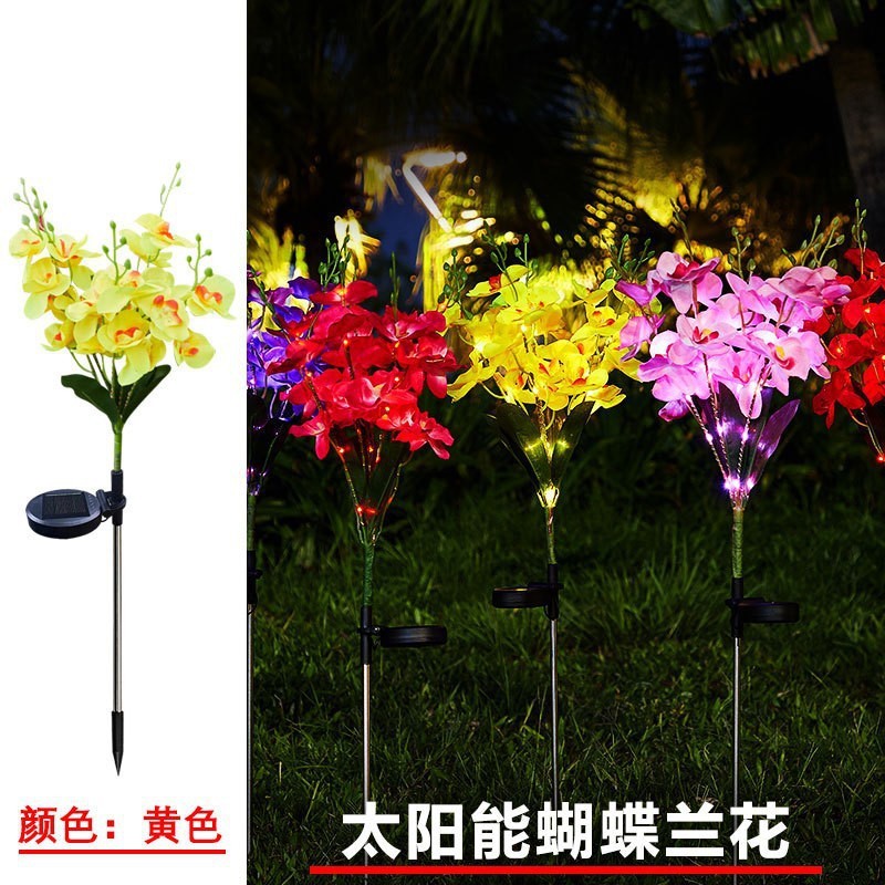 国境を越えたソーラーライト、グラウンドプラグライト、ヒマワリ、バラ、造花、タンポポ、芝生、銅線ストリングライト|undefined
