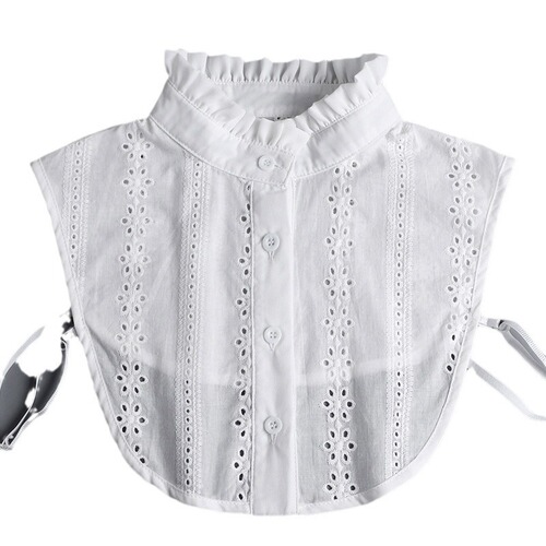 Jacquard fake collar, high-end women's versatile decorative collar, fake collar, fake stand-up collar, pure cotton collar, simple fungus edge fake collar
