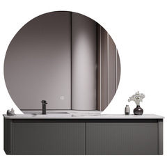 Italian minimalist bathroom cabinet combination slate seamless integrated basin washbasin bathroom washstand bathroom cabinet
