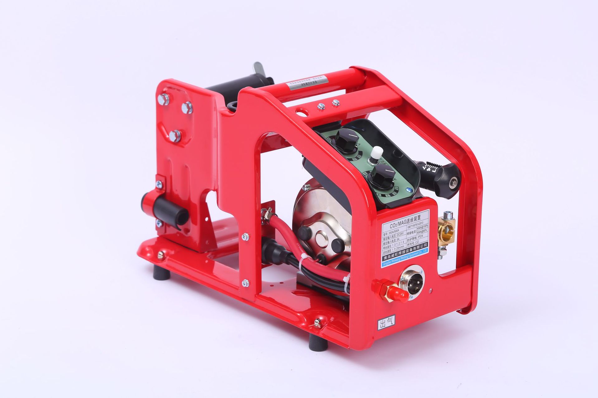 단일 드라이브 와이어 피더 (빨간색)