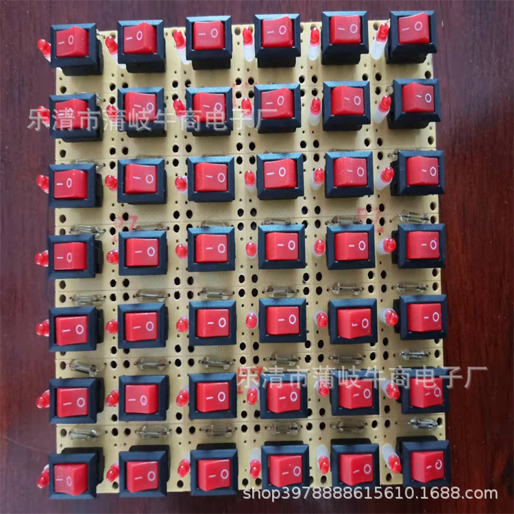 10*15mm 小型2档2脚船型开关船形翘板电源开关 3A 250V 6A 125V