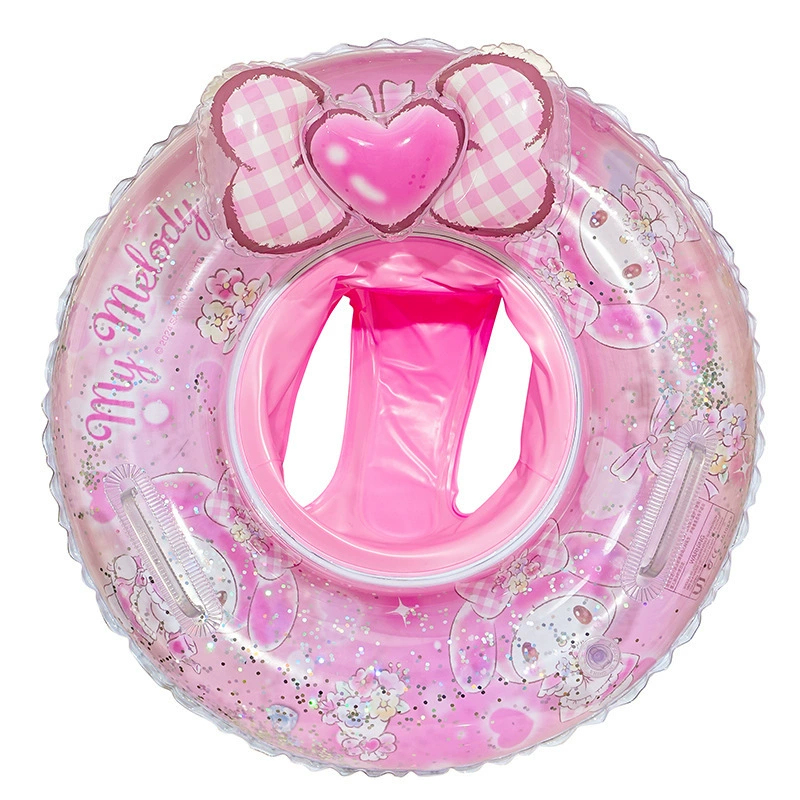 Sanrio, genuine nail sequins, children's inflatable swimming ring PVC, increased thickness