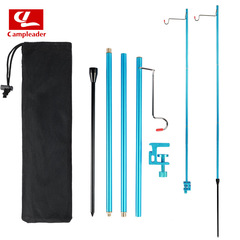 Outdoor folding light stand aluminum alloy camping light pole portable light hanging lighting small pole lamp desktop bracket pole