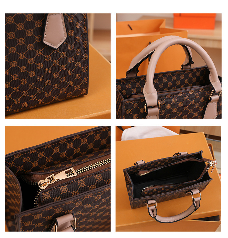Retro Printed Tote Bag For Women Elegant Versatile Shoulder Bag_voghion.com
