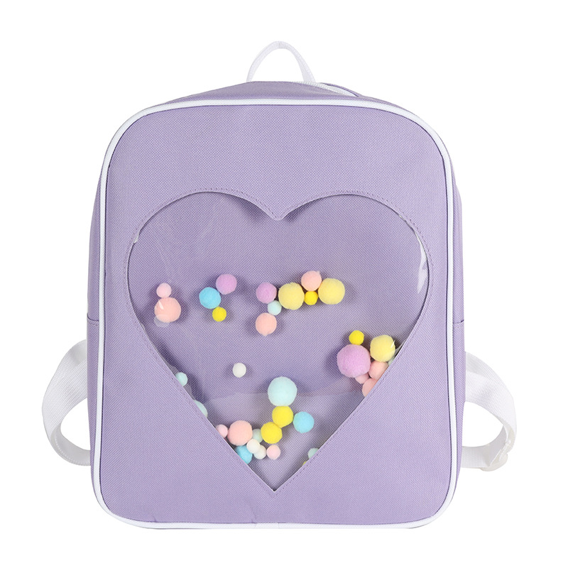 Waterproof 17 Inch Heart Shape School School Backpack display picture 81