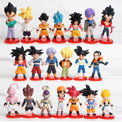 Dragon Ball Model Figure Super Saiyan 4 Buu Frieza Car Display Blind Box Tumbler Doll