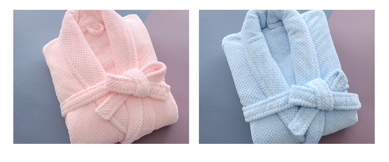 Meeste korallfliisist ananassihommikumantel pehme imav paks koduhommikumantel täiskasvanutele mõeldud suplushommikumantel_voghion.com