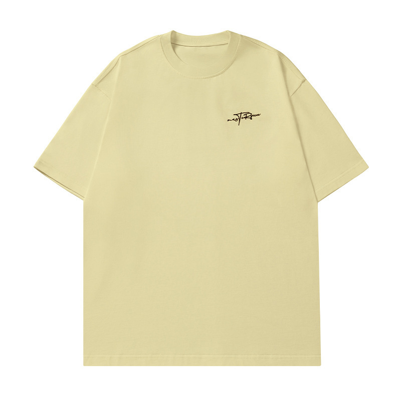 アメリカンレタープリント純綿半袖Tシャツメンズ夏新作Tシャツ日本製ゆったりトレンドブランドカップル半袖q|undefined