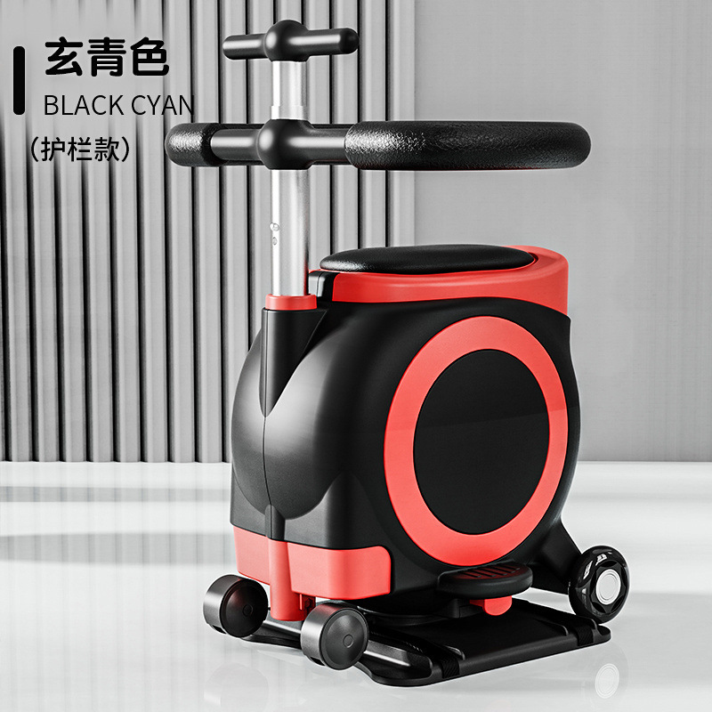 @기간 한정 핫 세일 @블랙 앤 레드(가드레일, 이중 핸들바, 안전 벨트 및 스트랩)