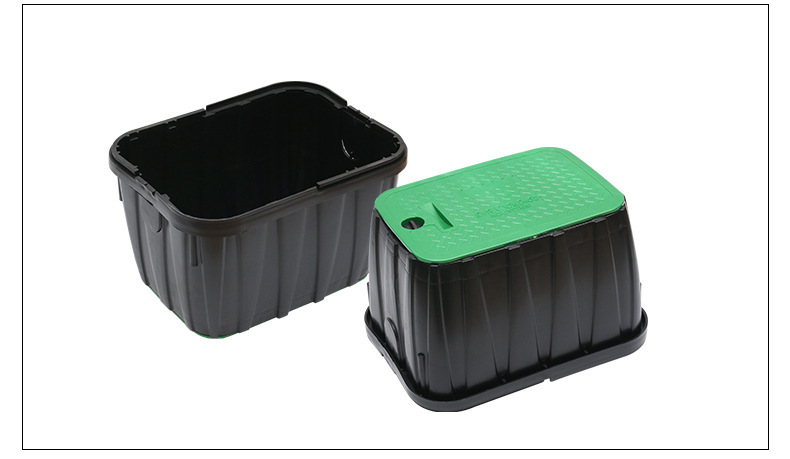 Caja de válvula al por mayor de 6 pulgadas de 10 pulgadas de 12 pulgadas de 14 pulgadas de válvula de plástico válvula de toma de agua rápida para riego de jardín verde