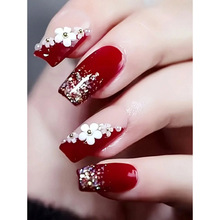 C 23377 Chic Press-on Nails �߼��д�����Ƭ�羳����ͨ����