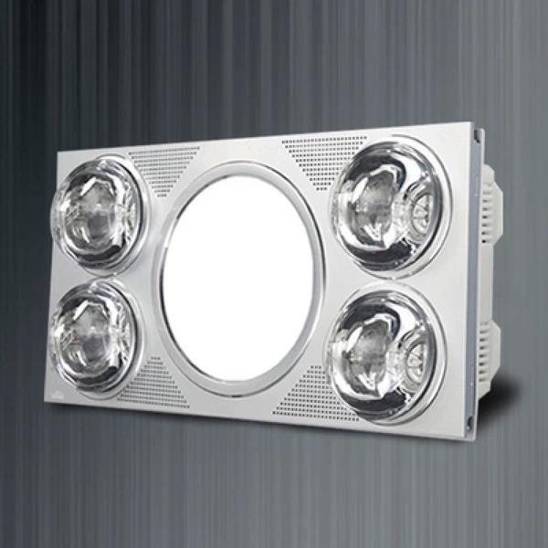 Four-light profile [no ventilation] explosion-proof silver bubble with switch