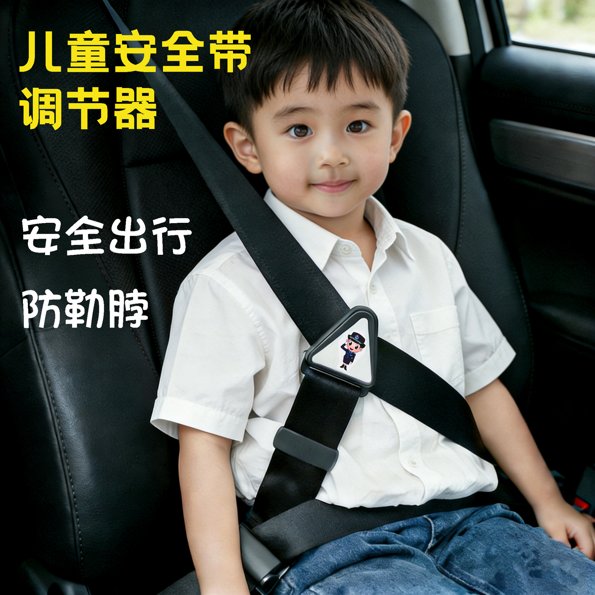 Universal Seat Belt Adjuster Car Seat Belt Holder Seat Triangle Holder Child Shoulder Protector Limiter