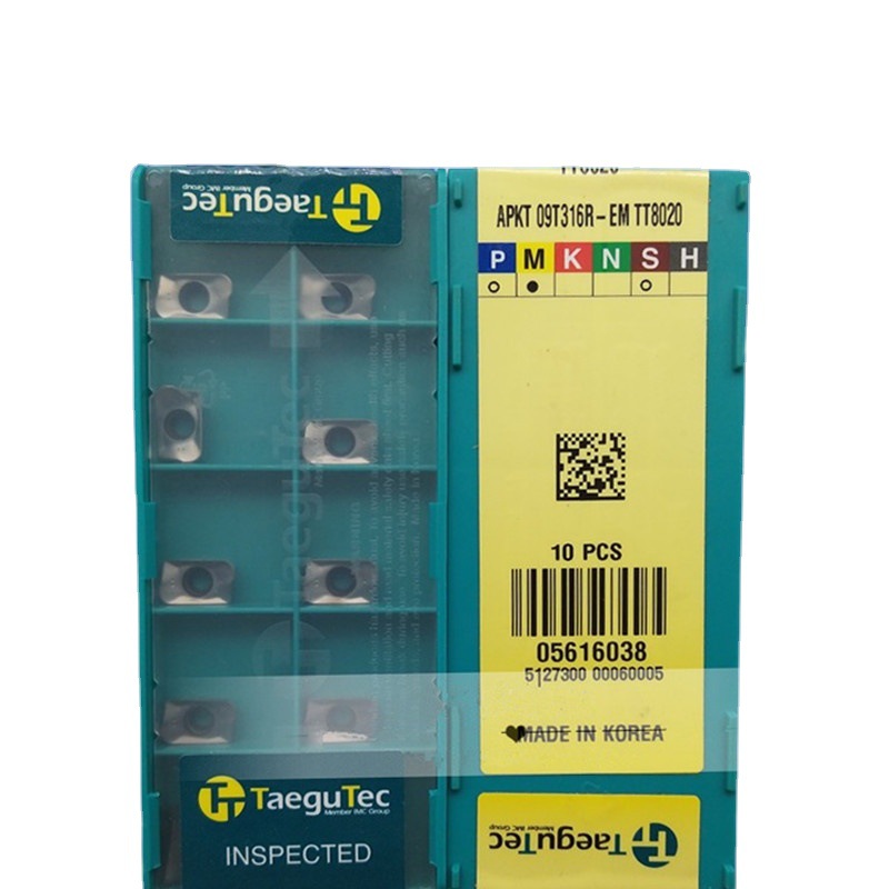 韩国Taegutec特固克铣刀粒APKT09T316R-EM TT8020锈钢铣刀片