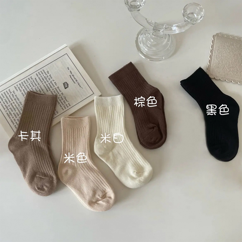 레트로 솔리드 컬러 가을 겨울 [부드럽고 편안한]