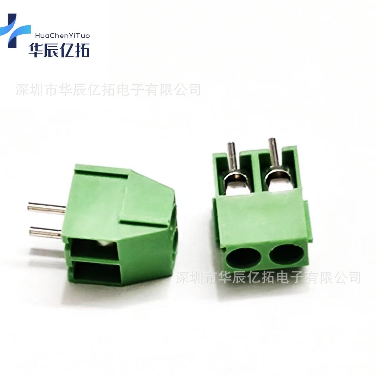 3.5mm间距 KF350-2P 3P 接线端子接插件 可拼接线柱 绿色连接器