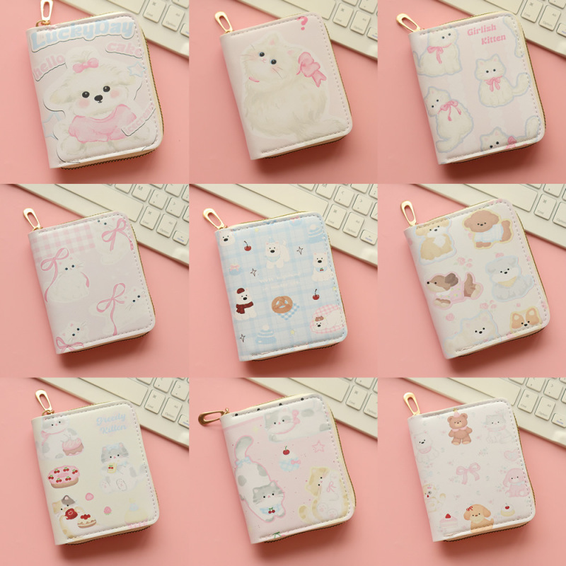 Cross-Border Fashion New Cute Korean Style Bear Coin Purse Cartoon Anime Female Student Short Zipper Small Purse Cross-Border Fashion New Cute Korean Style Bear Coin Purse Cartoon Anime Female Student Short Zipper Small Purse