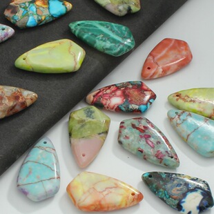 ��Ȼʯ�ۻ���ʯˮ����18x32x7mm����diy����������