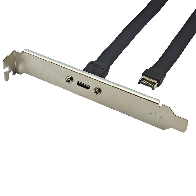Usb3.1 Baffle Cable Type-E to Type-C Front Short Cable 10g Flat Cable C Female Chassis Pci Bit Key-A