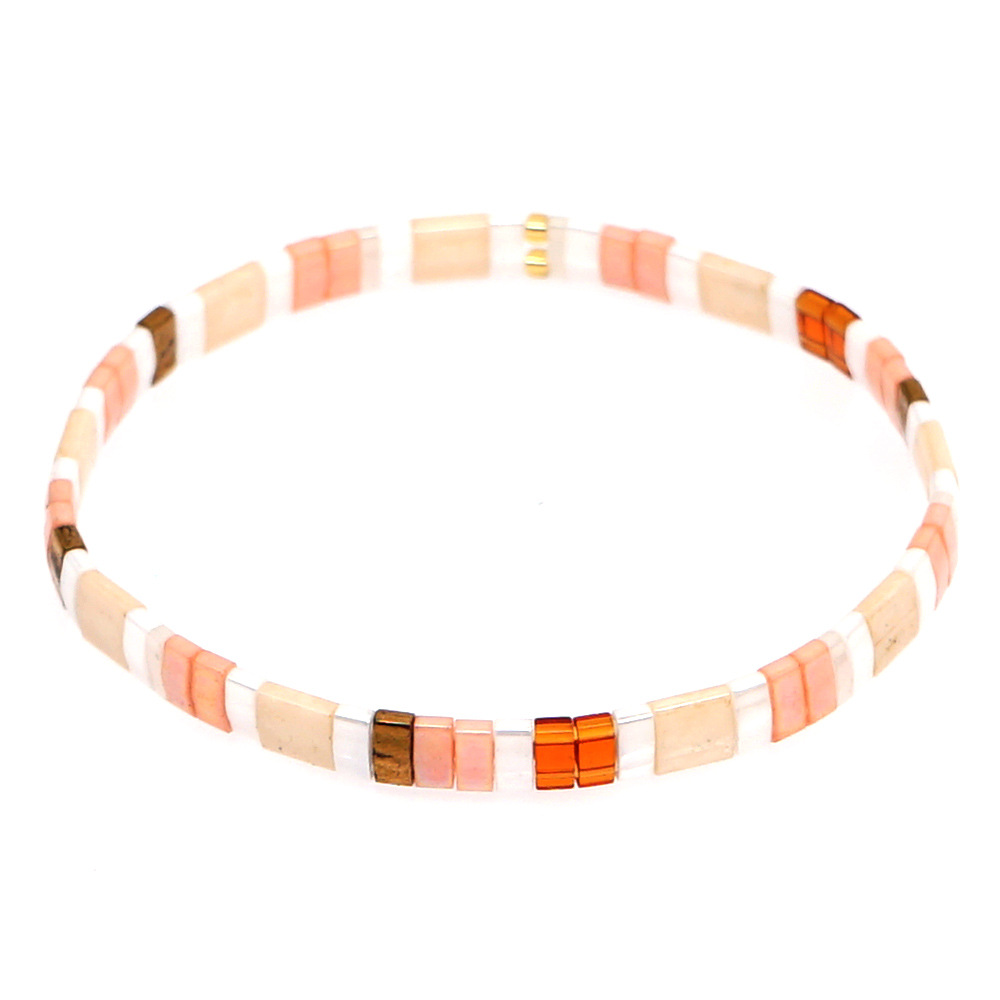 Nihaojewelry Wholesale Jewelry Simple Bohemian Multi-layered Woven Gold Beads Bracelets display picture 11