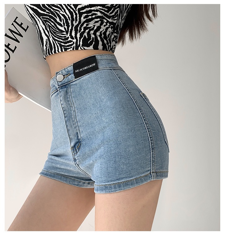 Women's Casual Daily Simple Style Solid Color Shorts Zipper Washed Button Jeans Straight Pants display picture 8