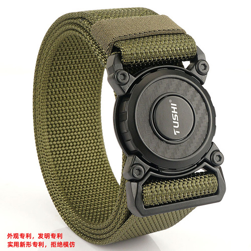 New quick release buckle tactical nylon belt workwear outdoor training pants belt casual men's belt manufacturer wholesale