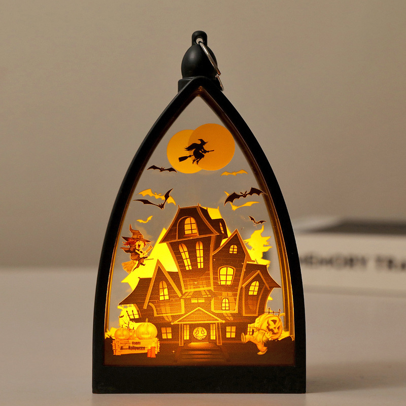 ハロウィン装飾電子風ランプデスクトップ装飾品ホリデーデコレーションハロウィン雰囲気装飾小道具|undefined