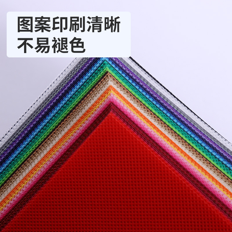 Punto del fabricante de tela no tejida hilada PP SSS polipropileno retardante de llama impresión recubierta ecológica rollo de tela no tejida colorida